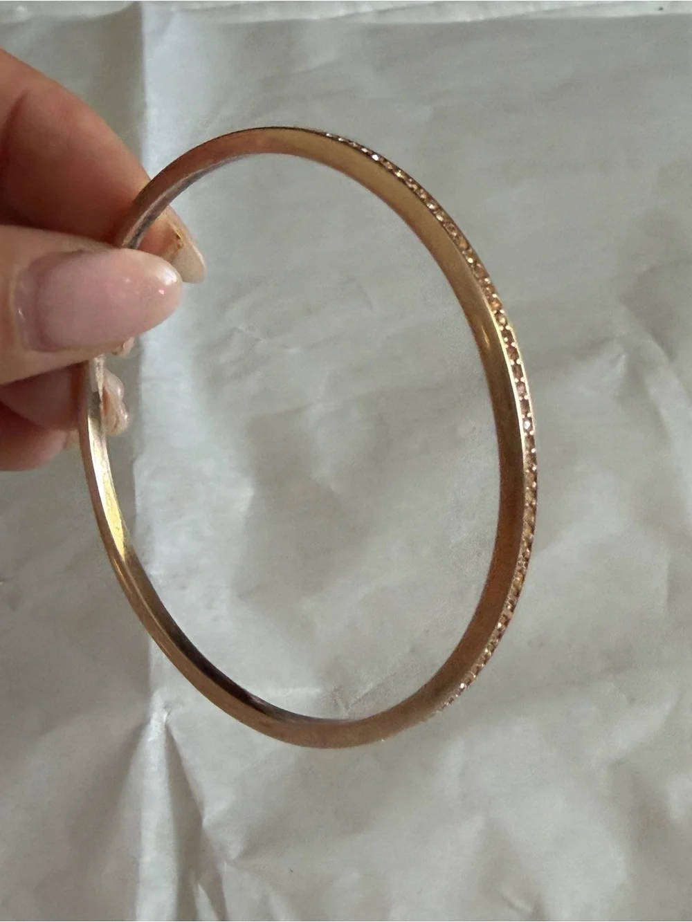 Coach Two-Tone Gold and Silver Stacked Bangle Set with Charm